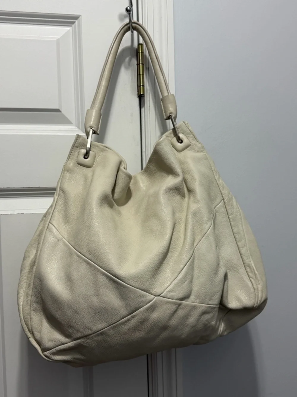 Kenneth Cole Soft Cream Hobo Shoulder Bag